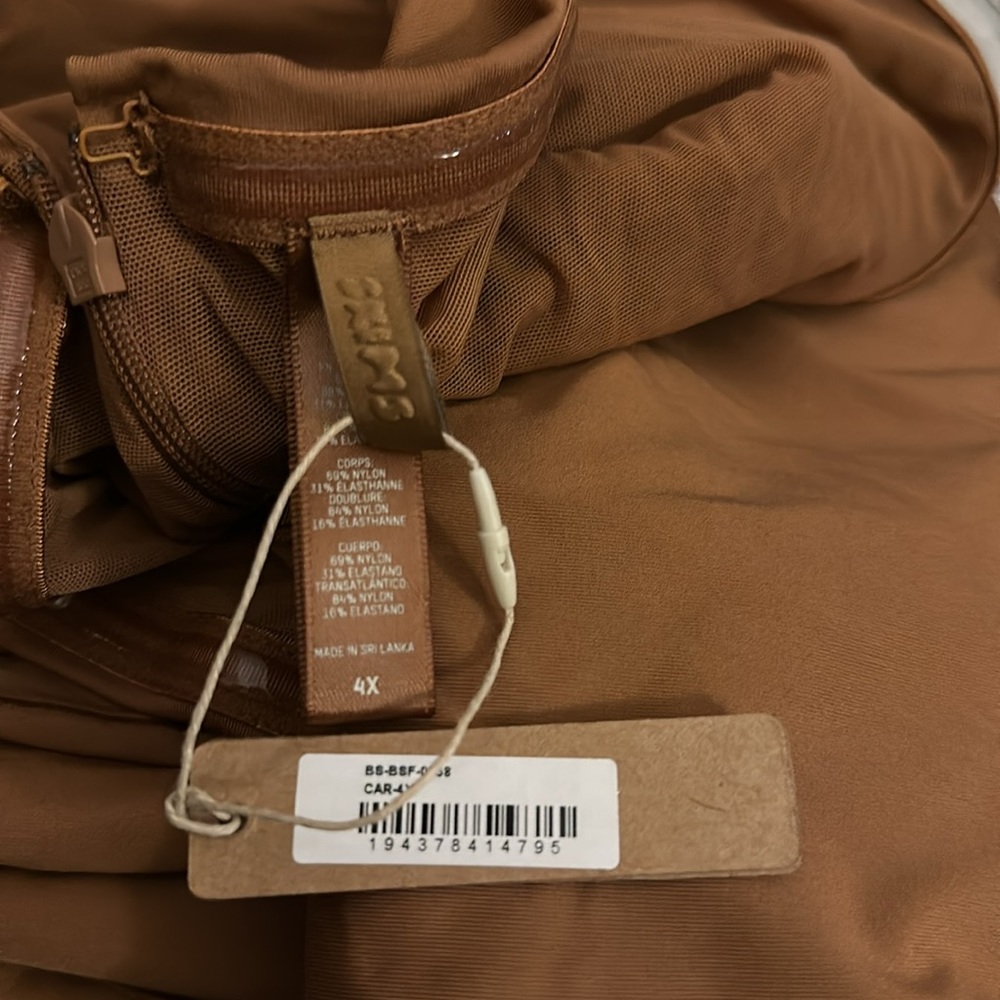 NWT- Skims.  All in one strapless Bodysuit. Caramel.‎ Size 4X - Picture 5 of 8